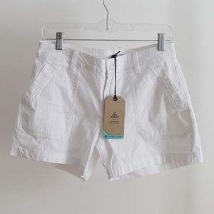 NWT Prana White Hiking Shorts